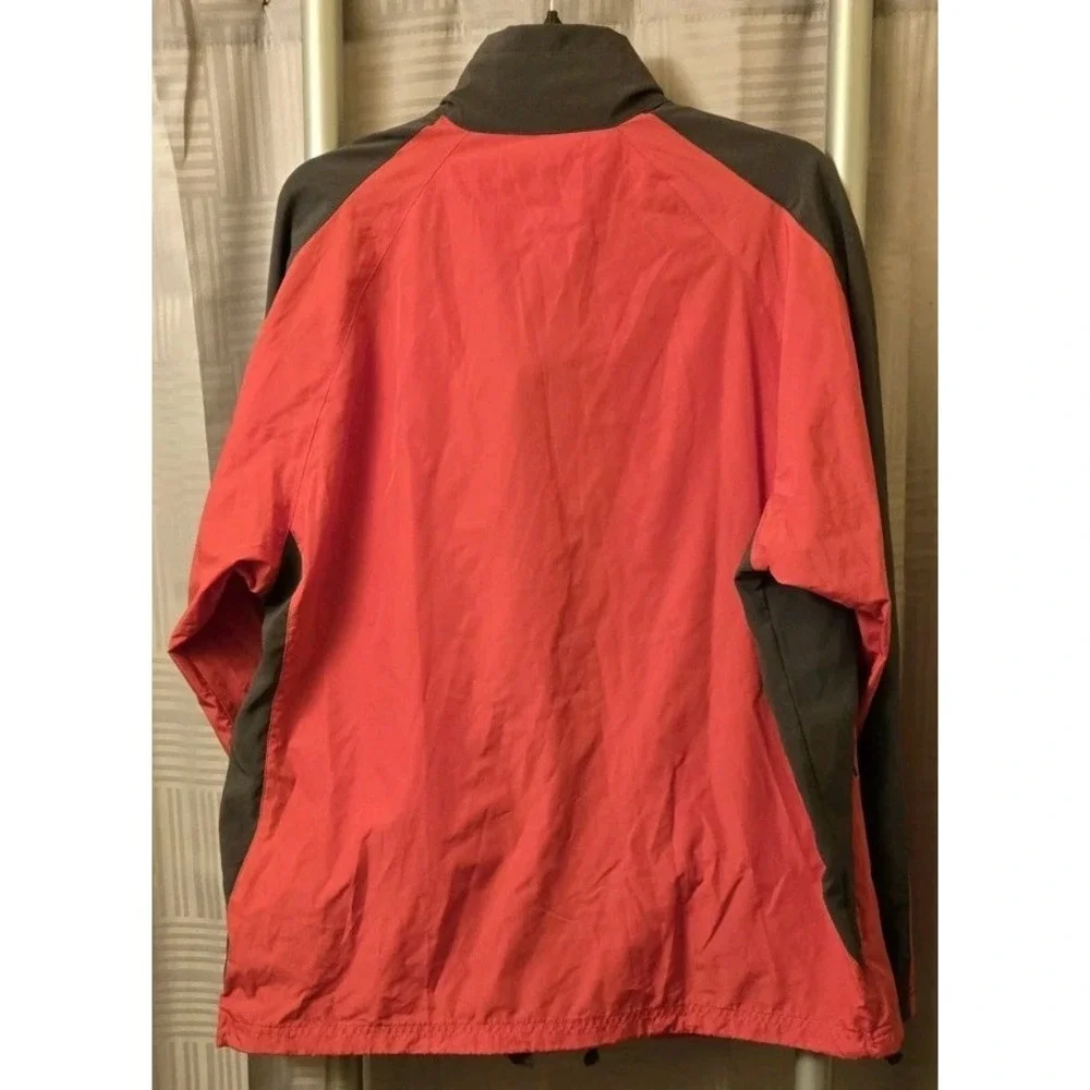 North End Mens Red Long Sleeve Full-Zip Windbreaker‎ Jacket Size Medium